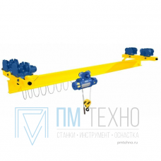Кран мостовой однобалочный подвесной однопролётный 
г/п 1 т пролет 15,0 м