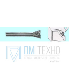 Борфреза тв.спл. с обратным конусом d12х13х6х65 18° Х-образн.насечка (N12 13Х06) 
