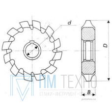 Фреза m 1,0 №4 50х19х4,0 Р6М5 20 град, Z=14