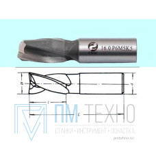 Фреза Шпоночная d 7,0х10х60 ц/х Р6М5К5 DIN327 