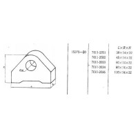 Прихват  45х 14х 32 самоустанавливающийся под паз 12мм (7011-0232) ГОСТ 15375-70 (восстановленный)