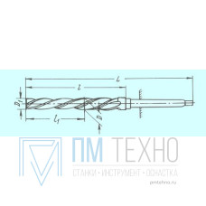 Развертка d13,0х 8,8х105x200 к/х котельная машинная Р6М5 КМ2 ГОСТ 18121