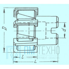 Развертка d 80,0х35х70х32 A3 насадная Р6М5 со вставными ножами Z=10