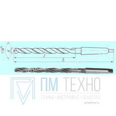 Сверло d 42,0х230х400  к/х Р6М5