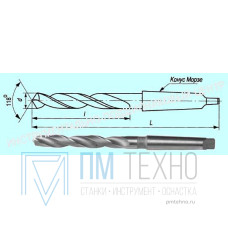 Сверло d  7,25 к/х Р6М5
