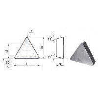 Пластина TРUN  - 110402  BOK-71  трехгранная (01311) гладкая без отверстия